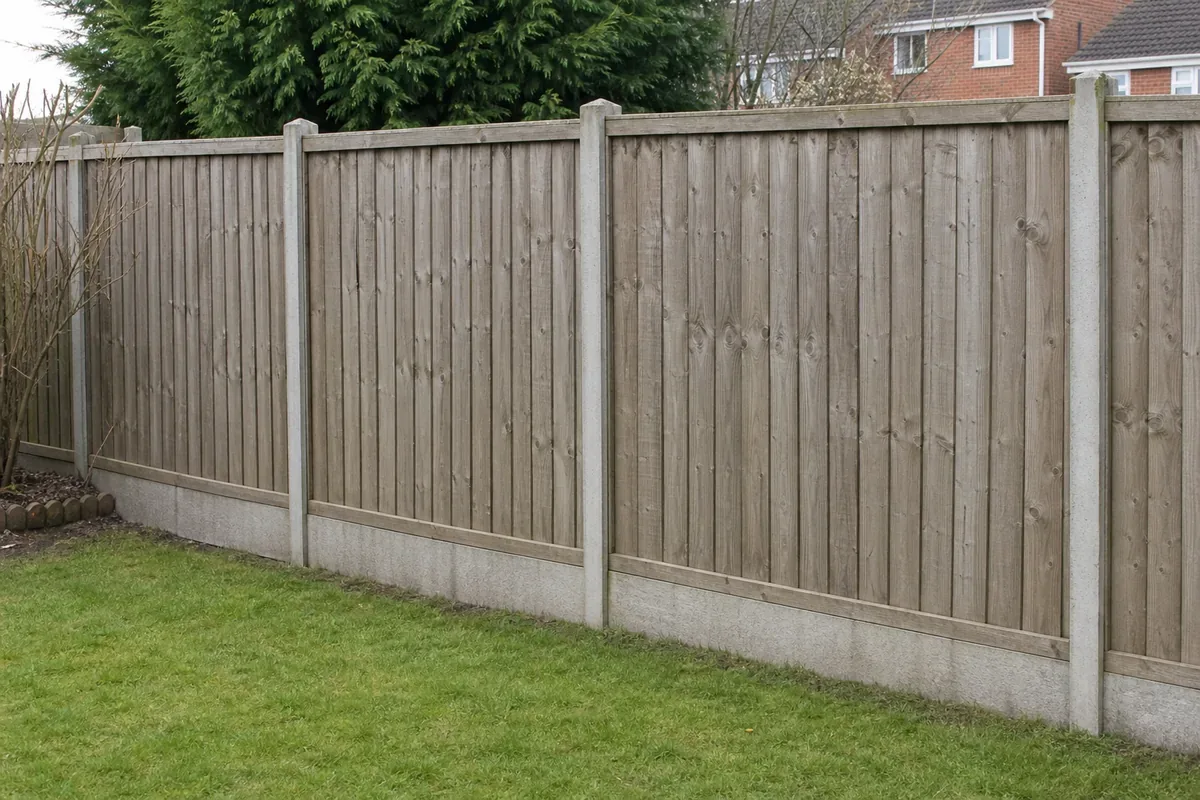 Privacy garden fencing with gravel boards in Kidsgrove