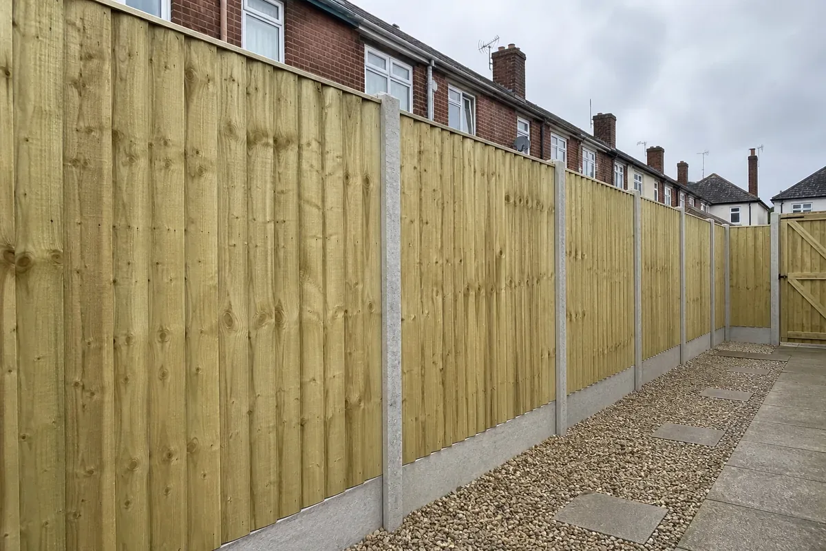 Professional garden fencing installation in Stoke-on-Trent
